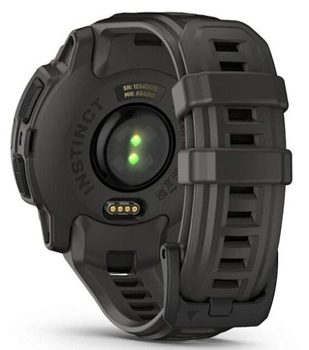 Умные часы Garmin INSTINCT E 45mm Black with Charcoal Band (010-02933-00) фото 3