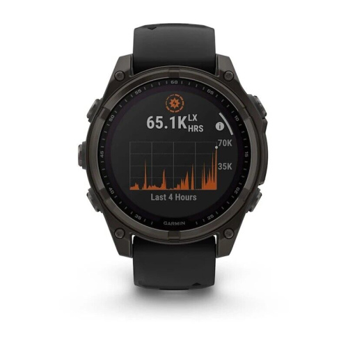 Часы Garmin Fenix 8 47mm Solar Sapphire Titanium Carbon Gray 010-02906-11 фото 3