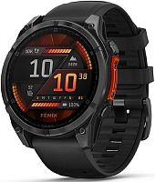 Умные часы Garmin FENIX 8 47mm Amoled Slate Gray with Black Silicone Band (010-02904-09)