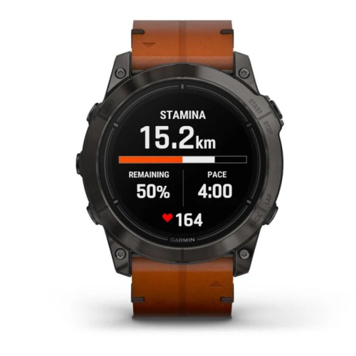 Часы Garmin Epix Pro (Gen 2) – Sapphire 51 Grey Chestnut Leather Band 010-02804-30 фото 5
