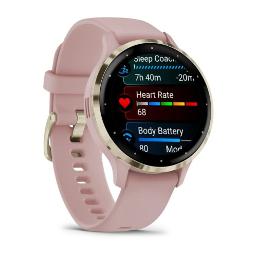 Часы Garmin Venu 3S Soft gold with dust rose case 010-02785-03  фото 4