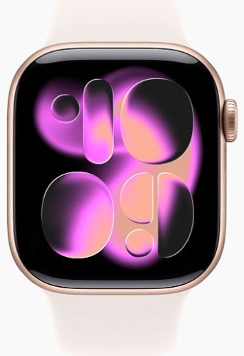 Apple Watch Series 11 42mm GPS Aluminum Case with Sport Band S/M, Rose Gold/Light Blush, MEU04LW/A фото 3