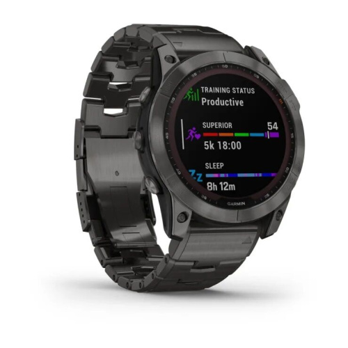 Часы Garmin Fenix 7X Sapphire Solar Titanium Band Grаy 010-02541-27 фото 3