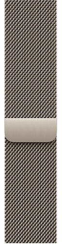 Apple Watch Series 11 46mm Titanium Case with Milanese Loop M/L, Natural (MFD04) фото 2