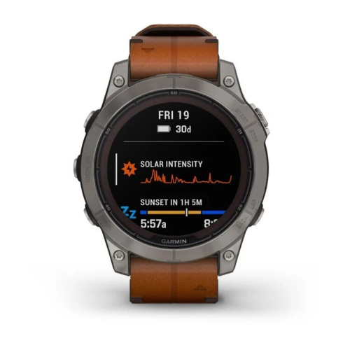 Часы Garmin  Fenix 7 Sapphire Solar Gray Titanium Band 010-02540-39 фото 3