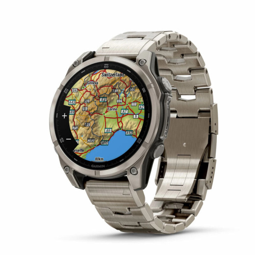  Часы Garmin Fenix 8 47mm Amoled Sapphire Titanium Band Graphite 010-02904-40 фото 3