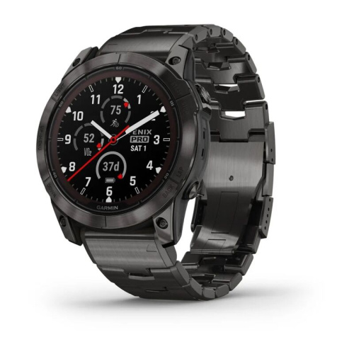 Часы Garmin  Fenix 7X Pro Sapphire Solar Carbon Gray Titanium Band 010-02778-30 фото 8