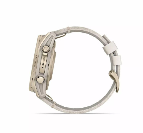 Часы Garmin  Fenix 8 43mm Amoled Sapphire Soft Gold Leather 010-02903-40  фото 6